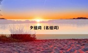 夕组词（名组词）