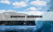 培训机构MBA（培训机构纹绣）