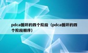 pdca循环的四个阶段（pdca循环的四个阶段顺序）