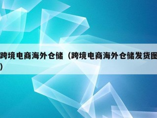 跨境电商海外仓储（跨境电商海外仓储发货图）