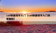 cad制图初学入门（cad制图初学入门简单图形）