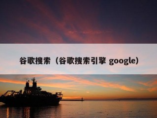 谷歌搜索（谷歌搜索引擎 google）