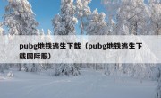 pubg地铁逃生下载（pubg地铁逃生下载国际服）