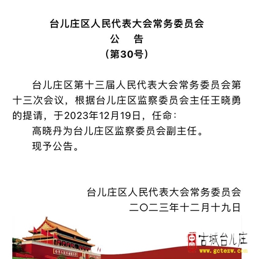 台儿庄重塑领导力量，推动地区发展新篇章的干部任免动态